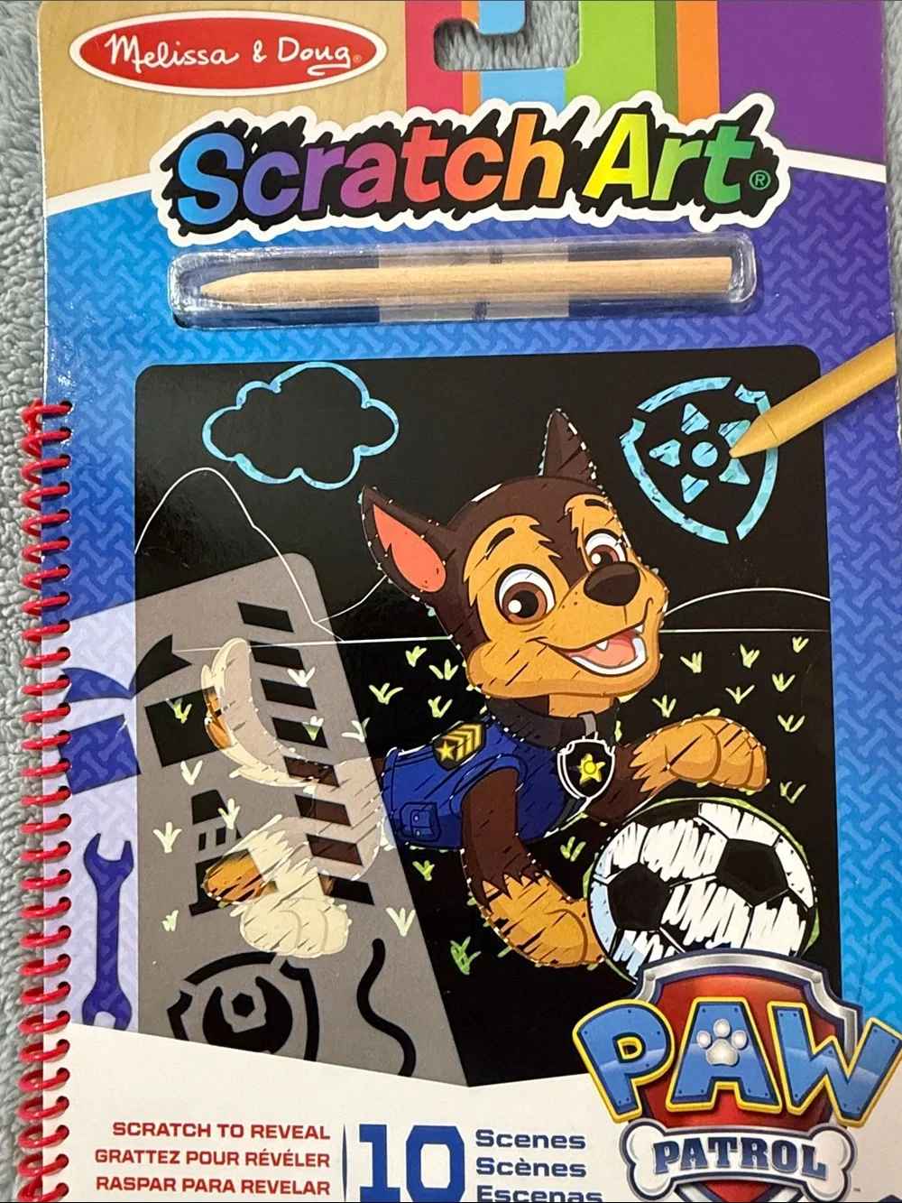 Melissa & Doug Paw Patrol Scratch Art Activity Book And Grab & Go Pack-New